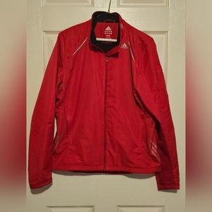 Red Adidas Climaproof Windbreaker sz M